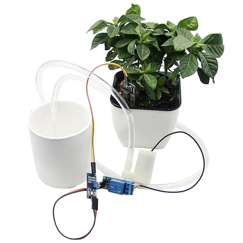 Комплект датчика влажности почвы Автоматический менеджер системы полива с мини-водяным насосом для Arduino DIY Kit EK1915