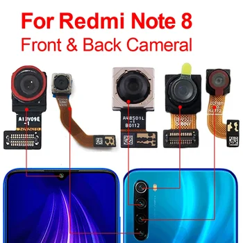 Оригинал 8 Передняя Задняя Задняя Для Xiaomi Redmi Note 8 M1908C3JH Модуль основной камеры Замена гибкого кабеля