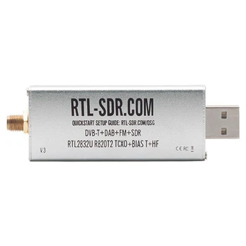 для RTL-SDR Блог V3 R820T2 TCXO Приемник КВ Biast SMA Программно-определяемая радиостанция 500 кГц-1766 МГц до 3,2 МГц Простота в использовании