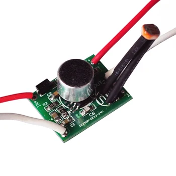  Низковольтный датчик управления звуковым освещением постоянного тока 3 В-30 В светодиодный драйвер 5 В 6 В 12 В 24 В Схема модуля светочувствительного модуля голосового переключателя