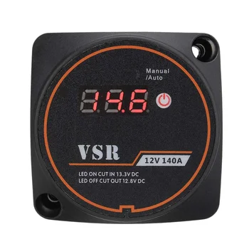  реле разделения заряда напряжения Цифровой дисплей VSR 12 В 140 А для автомобиля RV Яхта Умный аккумулятор Изолятор Зарядка