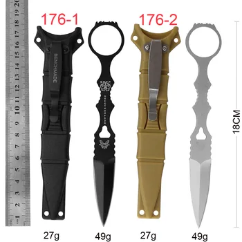 Новый BM176 D2 Прямой нож Фиксированный лезвие Ручка Складной карман EDC Кемпинг Выживание Ножи Рождественский подарок
