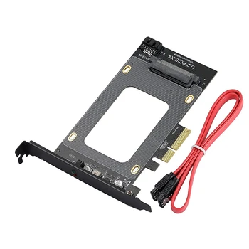 U.2 на PCI-E X4 Riser Card 3.0 SFF-8639 на SSD Адаптер расширения U.2 SSD SATA PCI Express Card для 2,5-дюймового жесткого диска SATA