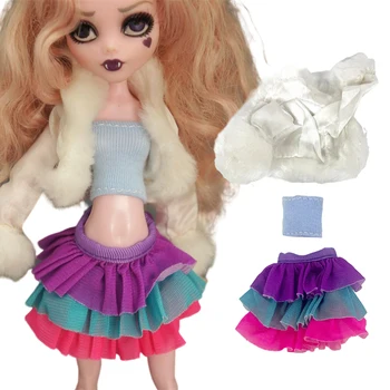 NK Официальная кукла 1 комплект одежды для монстра высокая кукла фиолетовое пальто повседневная одежда платье для 1/6 куклы одежда девочка одевание игрушки