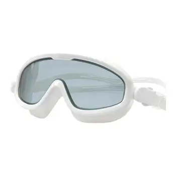  Профессиональная линза для взрослых с защитой от УФ-излучения Мужчины Женщины Очки для плавания Водонепроницаемые регулируемые очки в большой оправе Дропшиппинг