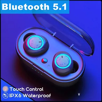 Y50 TWS беспроводная bluetooth гарнитура 5.2 bluetooth наушники игровая гарнитура микрофон наушники-вкладыши беспроводные наушники для xiaomi iphone