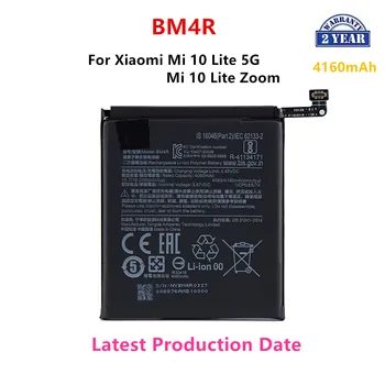 100% оригинальный аккумулятор BM4R 4160 мАч для сменных батарей телефона Xiaomi Mi 10 Lite 5G / Mi 10 Lite Zoom