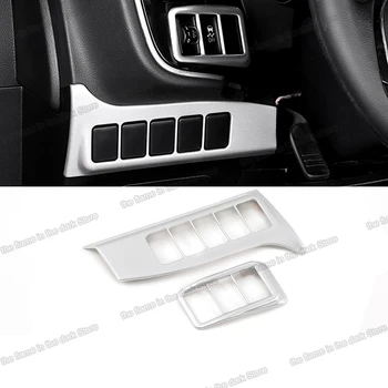 Кнопка управления центром автомобиля Выключатель фар Накладки на раму для Mitsubishi Outlander 3 2014 2015 2016 2017 2018 2019 2020 2021 хром
