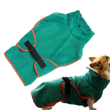Новый халат для сушки собак Халаты для собак после купания Свободно движущиеся мягкие быстросохнущие суперабсорбирующие сверхтонкие волокна Халат для полотенец для собак
