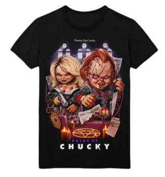 Chucky Базовая хлопковая футболка S To 5XL Черная