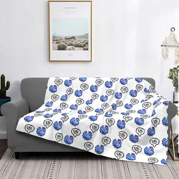 Grumpy Blue Chicken Stardew Valley Фланелевые одеяла Одеяло для домашнего автомобиля Ультрамягкое плюшевое тонкое одеяло