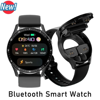 TWS Гарнитура GT5 Смарт-часы Беспроводные Bluetooth Фитнес-трекер 2023 Оригинальные водонепроницаемые мужские и женские для умных часов Huawei Sport