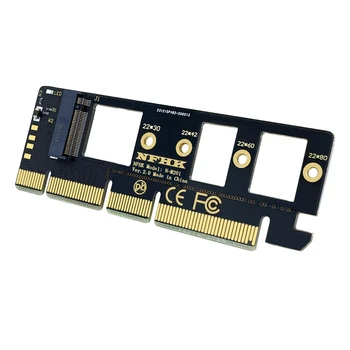 2X Карта расширения M.2 NVME SSD для PCIE 3.0 X16 / X8 / X4 Адаптер адаптера SSD для настольных ПК Поддержка карт 2230 2242 2260 2280 Размер SSD