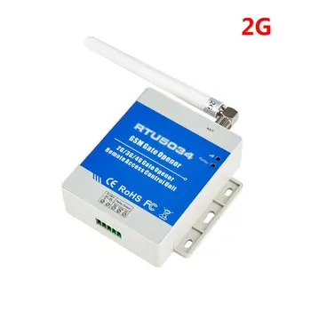 GSM 2G RTU5034 Беспроводное устройство открывания гаражных ворот Пульт дистанционного управления Блок переключателя реле бесплатного вызова Поддерживает 200 пользователей Белый R2LB