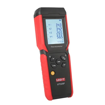 UNI-T UT325F Четырехканальный термопарный термометр Многофункциональный контактный термометр Цифровой высокоточный термометр Прочный