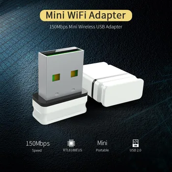 Mini USB Wifi адаптер RTL8188EUS Wi-Fi Dongle 150 Мбит/с 802.11b/g/n Adaptador Wi fi Emitter Приемник Сетевая карта Antena для ПК