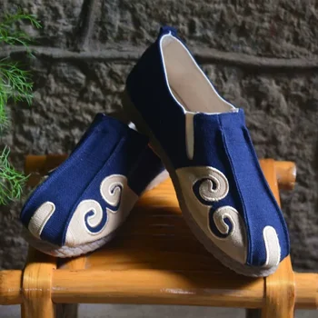 китайский стиль традиционная тканевая обувь для мужчин ретро винтажная повседневная обувь национальная одежда аксессуары