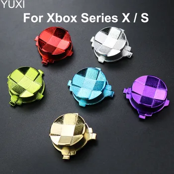 YUXI 1 шт. Пластиковые хромированные кнопки D-pad Dpad Клавиатура для Xbox Series X S Контроллер Кнопка перекрестного направления