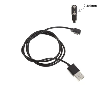  Держатель питания Подставка Базовый кабель для смарт-часов 2-контактный 2,84 мм Смарт-часы Универсальный USB-магнитный провод для зарядки