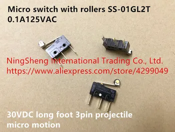 Оригинальный новый 100% микропереключатель с роликами SS-01GL2T 0.1A125VAC 30 В постоянного тока длинная нога 3-контактное микродвижение