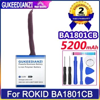 GUKEEDIANZI Аккумулятор 5200 мАч для ROKID BA1801CB Digital Bateria