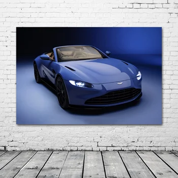 Astons Martin Vantage Roadster Синие суперкары Плакаты и принты Настенное искусство Картины на холсте Картины для декора гостиной