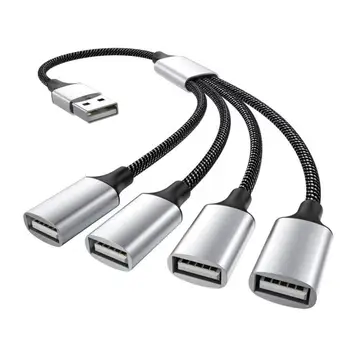 to 3 USB 2.0 HUB Dual 4Port Multi Splitter Adapter OTG для ПК Ноутбук Surface Компьютер Аксессуары USB A Extension Power Data