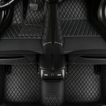 Изготовленные на заказ автомобильные коврики для Skoda Superb 2013-2015 годов Салон из искусственной кожи 100% Fit Детали Автомобильные аксессуары