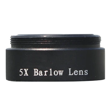 Объектив Барлоу 5X для любого M28X0,6 резьбы 1,25-дюймовый телескоп окуляр астрономия диагональный удлинитель трубка или адаптер камеры