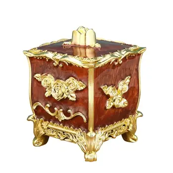  Европейский стиль Пыленепроницаемый Декоративный Настольный Ватный Тампон Коробка Для Хранения Комнатный Орнамент Коробка Для Хранения Товары Для Дома