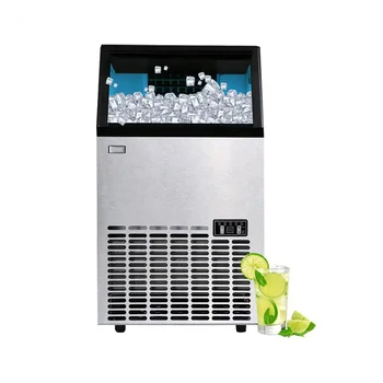 Ресторан и магазин напитков Коммерческий автоматический льдогенератор Машина для формовки кубиков льда из нержавеющей стали