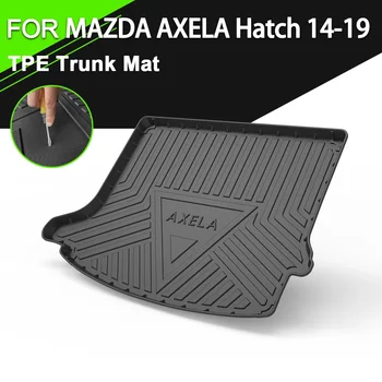 коврик багажника TPE ДЛЯ MAZDA AXELA Hatch 14-19 Автомобильный водонепроницаемый нескользящий резиновый грузовой вкладыш Аксессуары