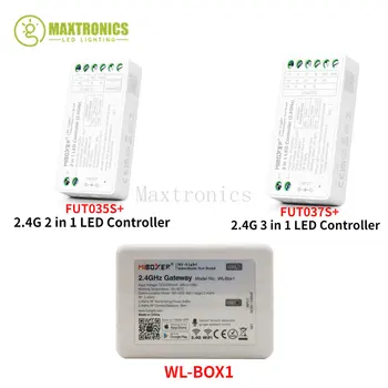Miboxer 2.4G RF Беспроводной диммер FUT035S + / FUT037S+ Одноцветный двойной белый RGB RGBW RGB + CCT Контроллер Samll для светодиодной лампы