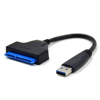Кабель-переходник USB 3.0 на SATA для 2,5-дюймовых SSD/HDD дисков - Внешний преобразователь и кабель SATA в USB 3.0, USB 3.0 - разъем SATA III