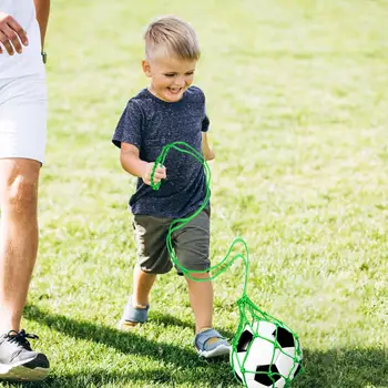  Футбольная сетчатая сумка Портативный футбольный тренировочный инструмент Эффективный одиночный футбольный тренажер для молодежи и взрослых для футбола