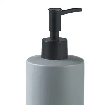 Керамическая бутылка для дозатора мыла Пустая бутылка с насосом для домашнего ресторана Черный