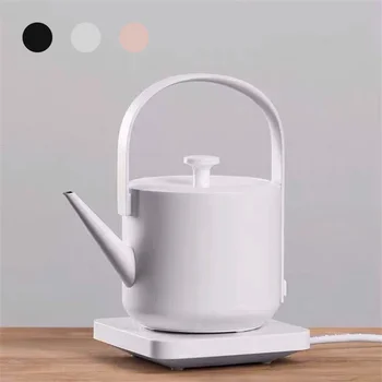 XiaoTi Электрический чайник Красивый электрический чайник из нержавеющей стали в стиле ретро для домашнего офиса Быстро кипящий чайник для отеля