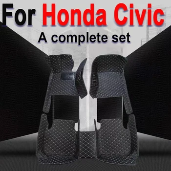 Изготовленные на заказ автомобильные коврики для Honda Civic 2012 2013 2014 2015 Авто Подножки Автомобильный ковер Аксессуары для интерьера