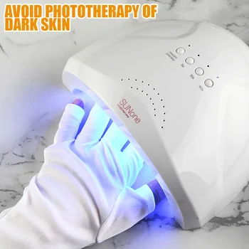  1/2 пара Защита от УФ-излучения Светодиодная лампа Перчатки для ногтей Перчатки для защиты от ультрафиолета Гель для ногтей Сушилка для ногтей Light Nail Art Оборудование