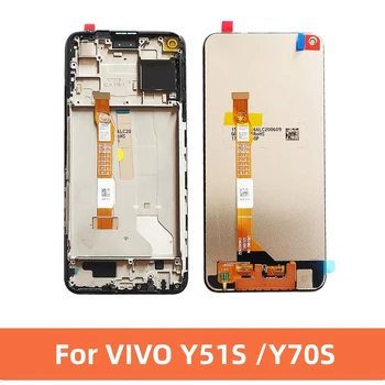 Оригинальный дисплей Замена 6,53 дюйма для VIVO Y51S 5G V2002A ЖК-дигитайзер с сенсорным экраном в сборе для Vivo Y70S 5G
