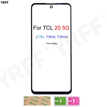 для сенсорной панели TCL 20R 5G для TCL 20 5G T781 T781K T781H Передняя стеклянная панель (без ЖК-дисплея) 6,67-дюймовое внешнее стекло