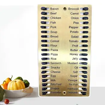 Многоразовая доска памяти для списка покупок с подвешенным отверстием для подвешивания на стене Планировщик для списка покупок продуктов питания