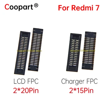 2 шт. Новый ЖК-дисплей FPC Разъем USB Зарядка Док-порт на материнской плате Кабель Flex для Xiaomi Redmi 7 Redmi7 40Pin 30Pin