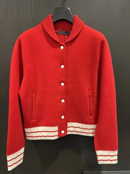 2023 Зимняя новая одежда для гольфа Женское утолщенное пальто-свитер