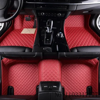 Custom Auto Luxury Leather Car Floor Mats для Chrysler 300C 2012 2013 2014 2015 Автомобильные коврики Полный набор Женские водонепроницаемые аксессуары