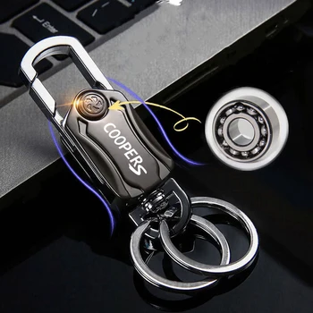 Multifuction Автомобильный металлический брелок для ключей Открывалка для пива Fidget Spinner для Cooper S R55 R56 R60 F55 F56 R57 R58 R59 F60 Аксессуары