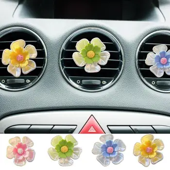 Универсальный симпатичный цветок Автомобильный освежитель воздуха Простая установка Шлейфовый вентиляционный зажим Долговечный вентиляционный диффузор для женщин и девочек