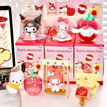 Sanrio Strawberry Manor серия жалюзи Kawaii Kuromi Моя мелодия мультфильм портативный офис подарок модель украшения детские игрушки