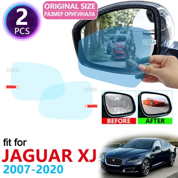для Jaguar XJ X358 X351 XJ8 XJR 2007~2020 Зеркало заднего вида с полным покрытием Непромокаемая противотуманная пленка Автомобильные аксессуары 2010 2013 2015 2018