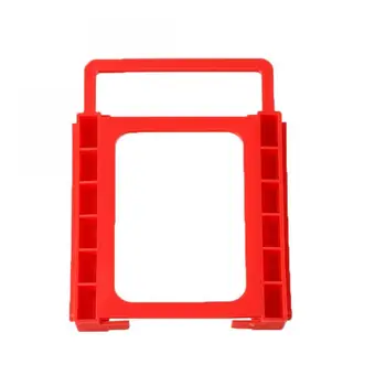  на 3,5-дюймовую твердую подставку для жесткого диска из пластика красный кронштейн адаптера без винтов для твердотельного жесткого диска SSD и кронштейн адаптера для жесткого диска
